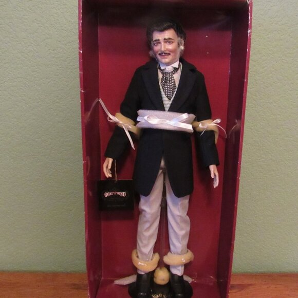 NEW The Franklin Mint Gone with the Wind Twelve Oaks BBQ Rhett Butler Vinyl Doll - Picture 9 of 9